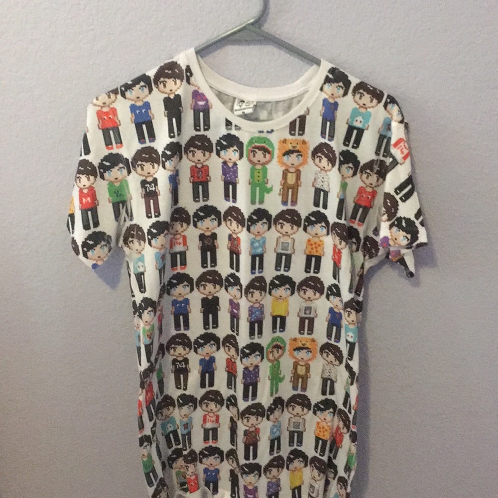 Dan and Phil Pixel People tee